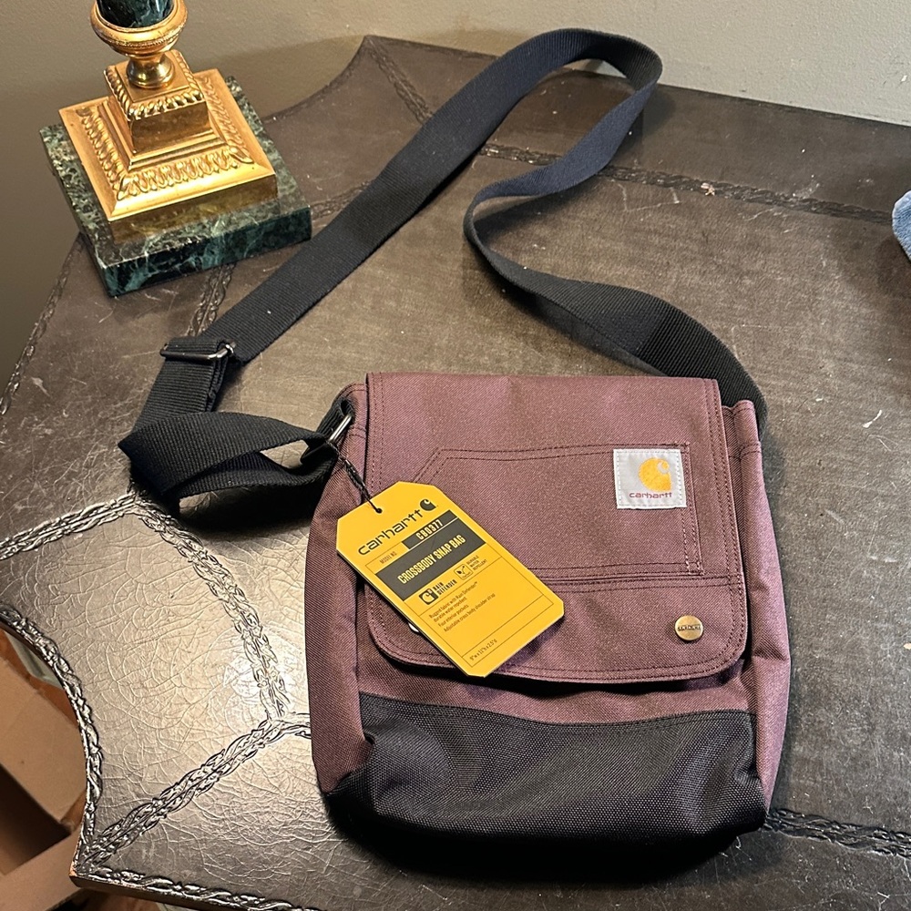 Carhartt Brown and Black Messenger Crossbody Bag